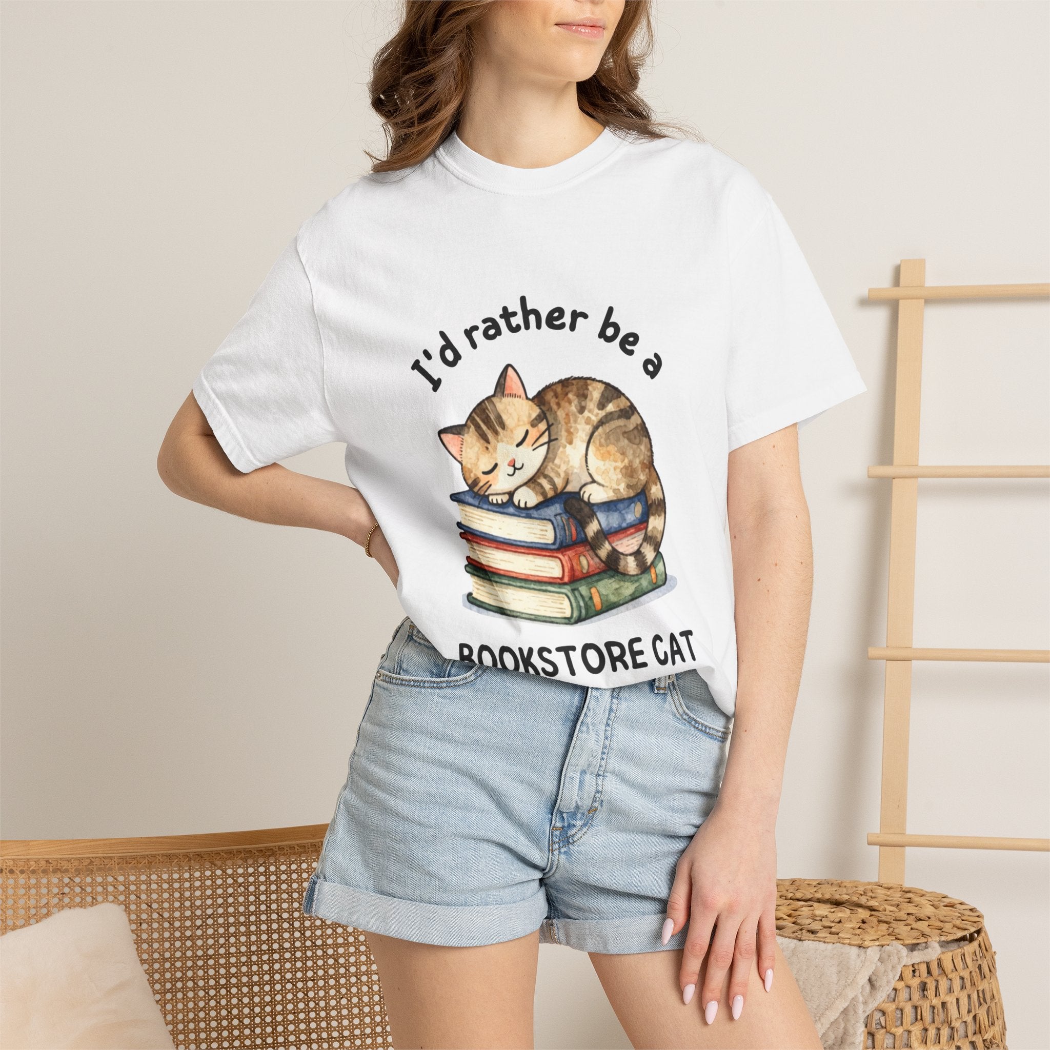 I'd Rather Be a Bookstore Cat T-Shirt