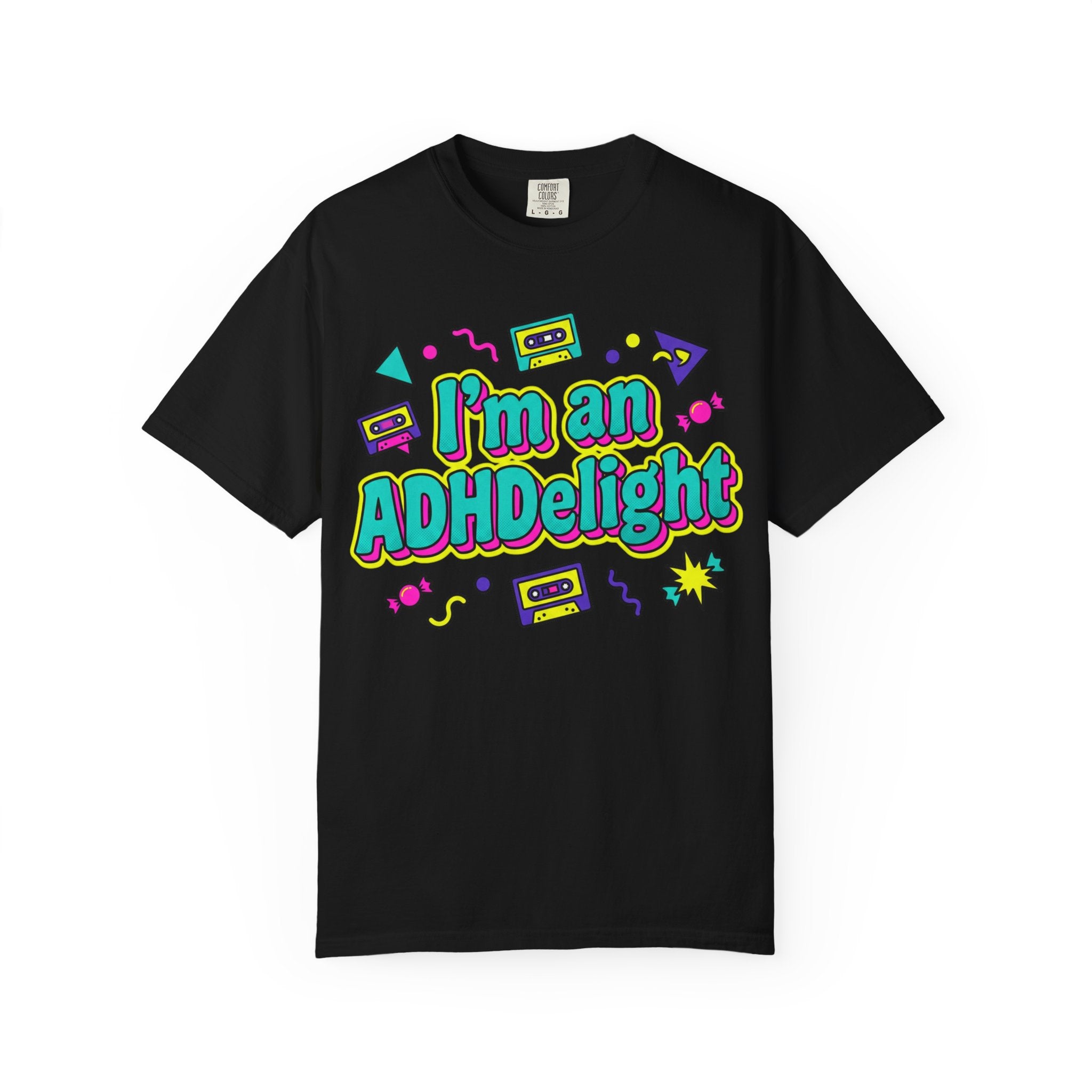 I'm an ADHDelight T-Shirt — Retro 90s ADHD Pride Tee