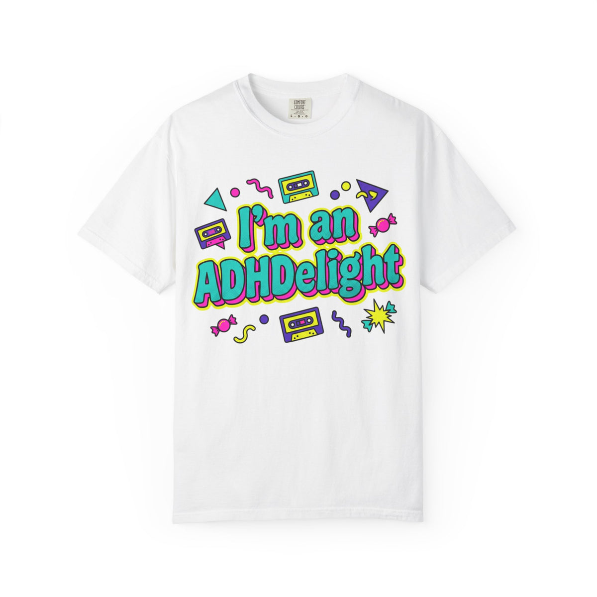 I'm an ADHDelight T-Shirt — Retro 90s ADHD Pride Tee