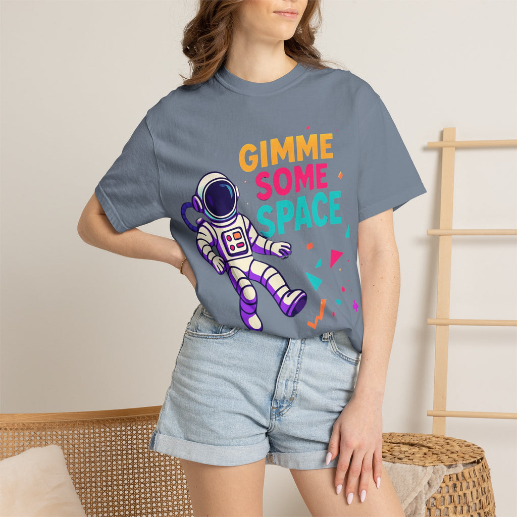 Gimme Some Space Astronaut T-shirt | Retro Colorful Space Graphic