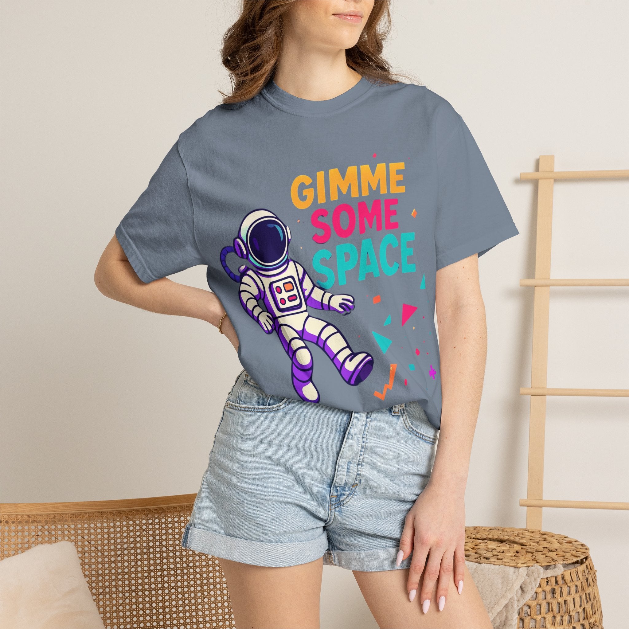 Gimme Some Space Astronaut T-shirt | Retro Colorful Space Graphic
