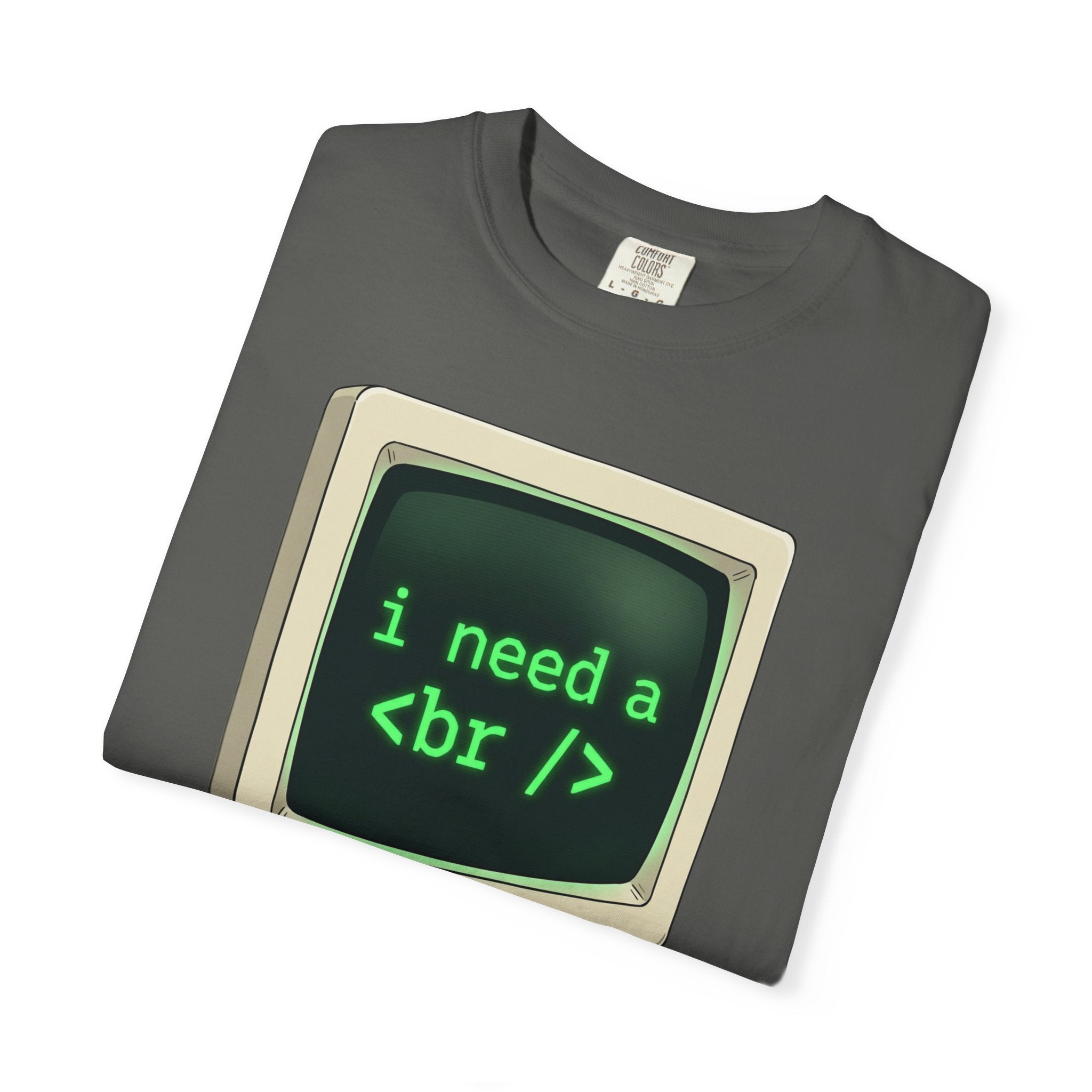 Vintage Computer Tee — “i need a break” Programmer HTML T‑Shirt