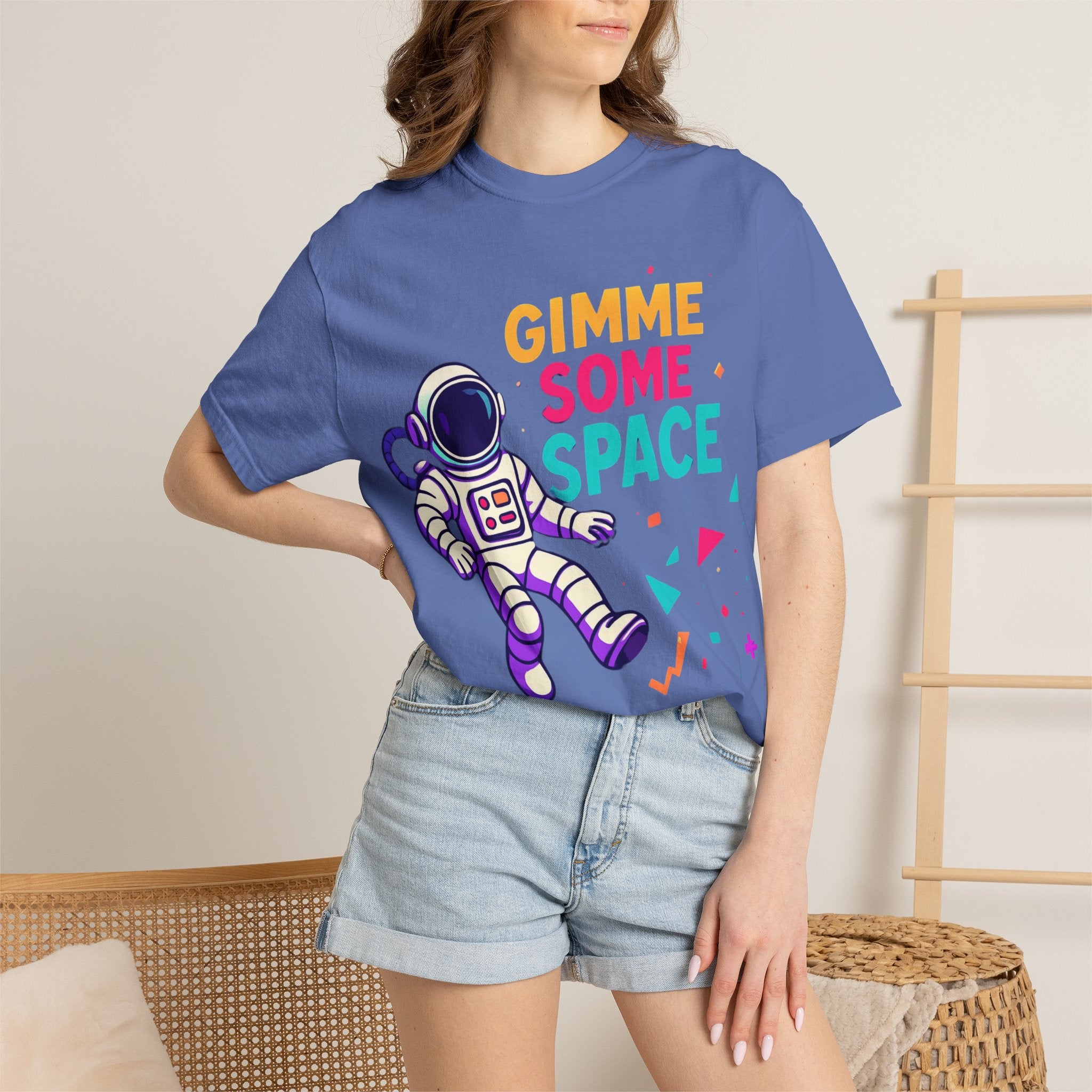 Gimme Some Space Astronaut T-shirt | Retro Colorful Space Graphic
