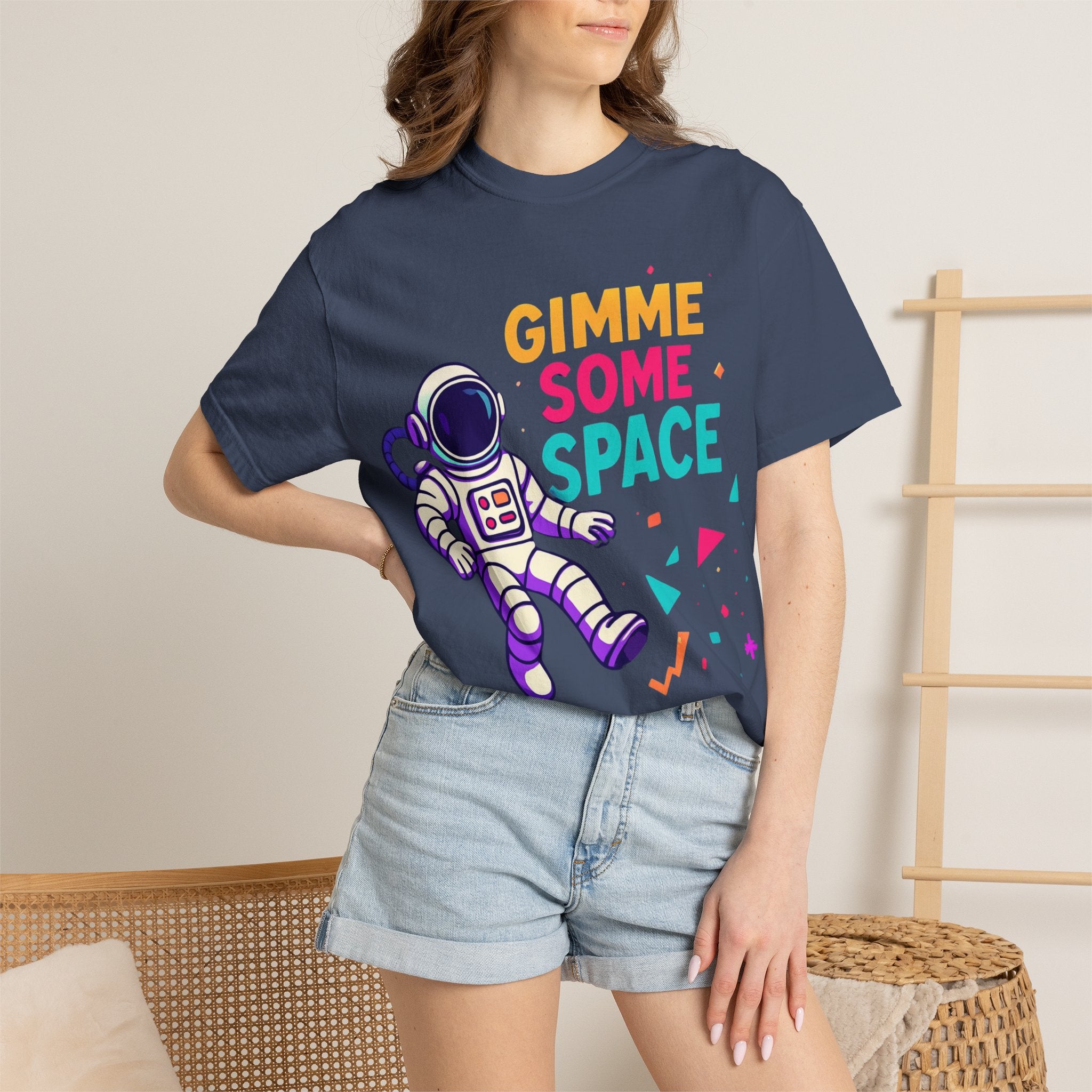 Gimme Some Space Astronaut T-shirt | Retro Colorful Space Graphic