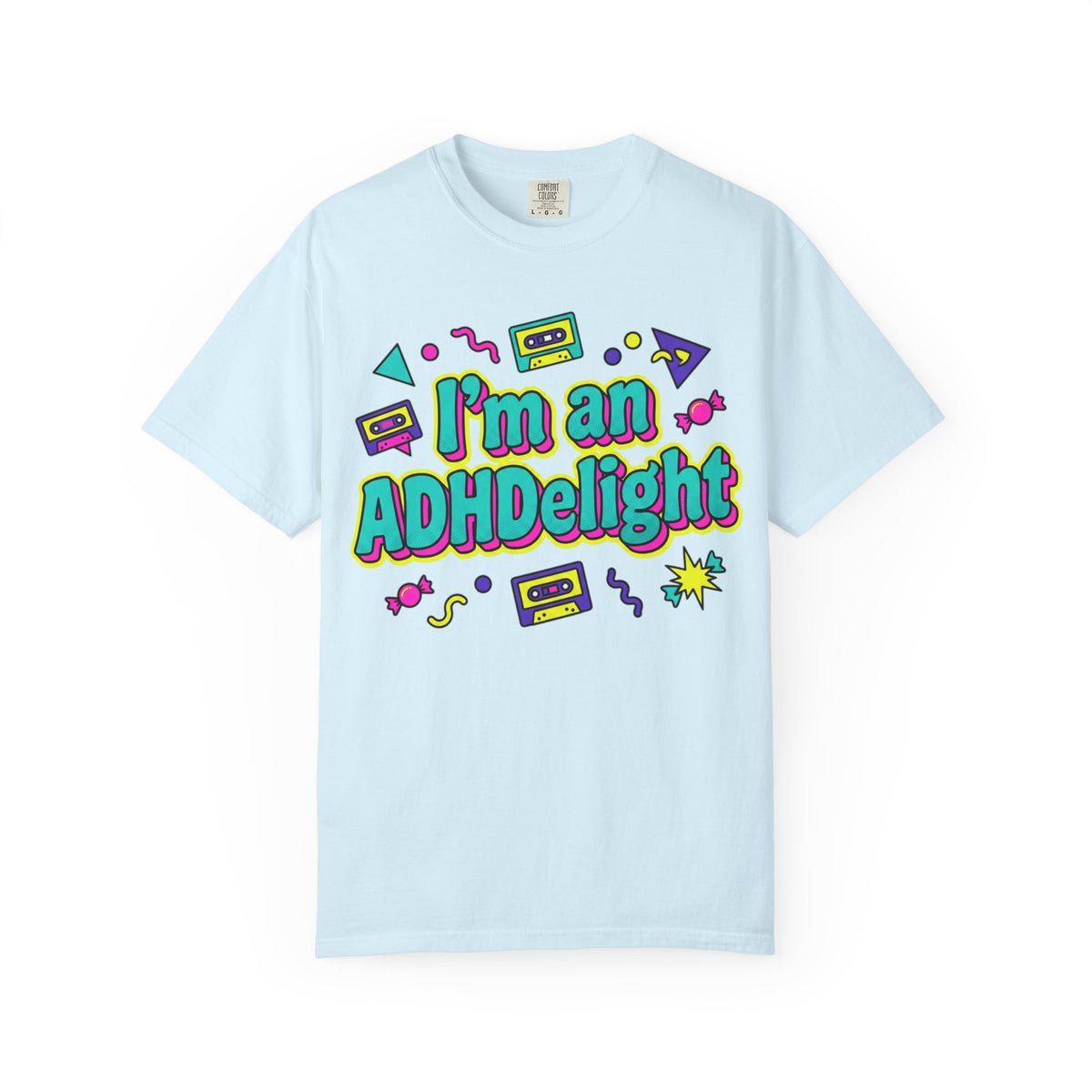 I'm an ADHDelight T-Shirt — Retro 90s ADHD Pride Tee