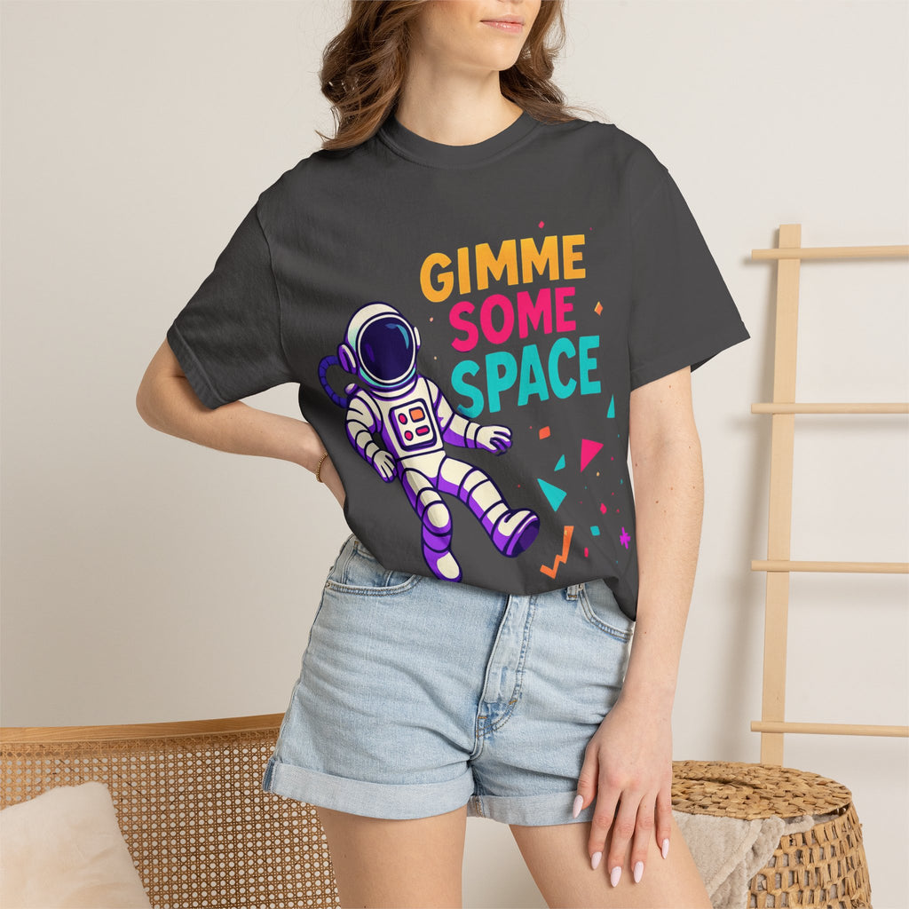 Gimme Some Space Astronaut T-shirt | Retro Colorful Space Graphic