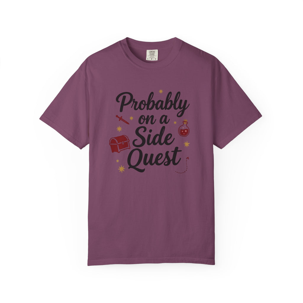Probably on a Side Quest T-Shirt – Gamer RPG Funny Adventure Tee