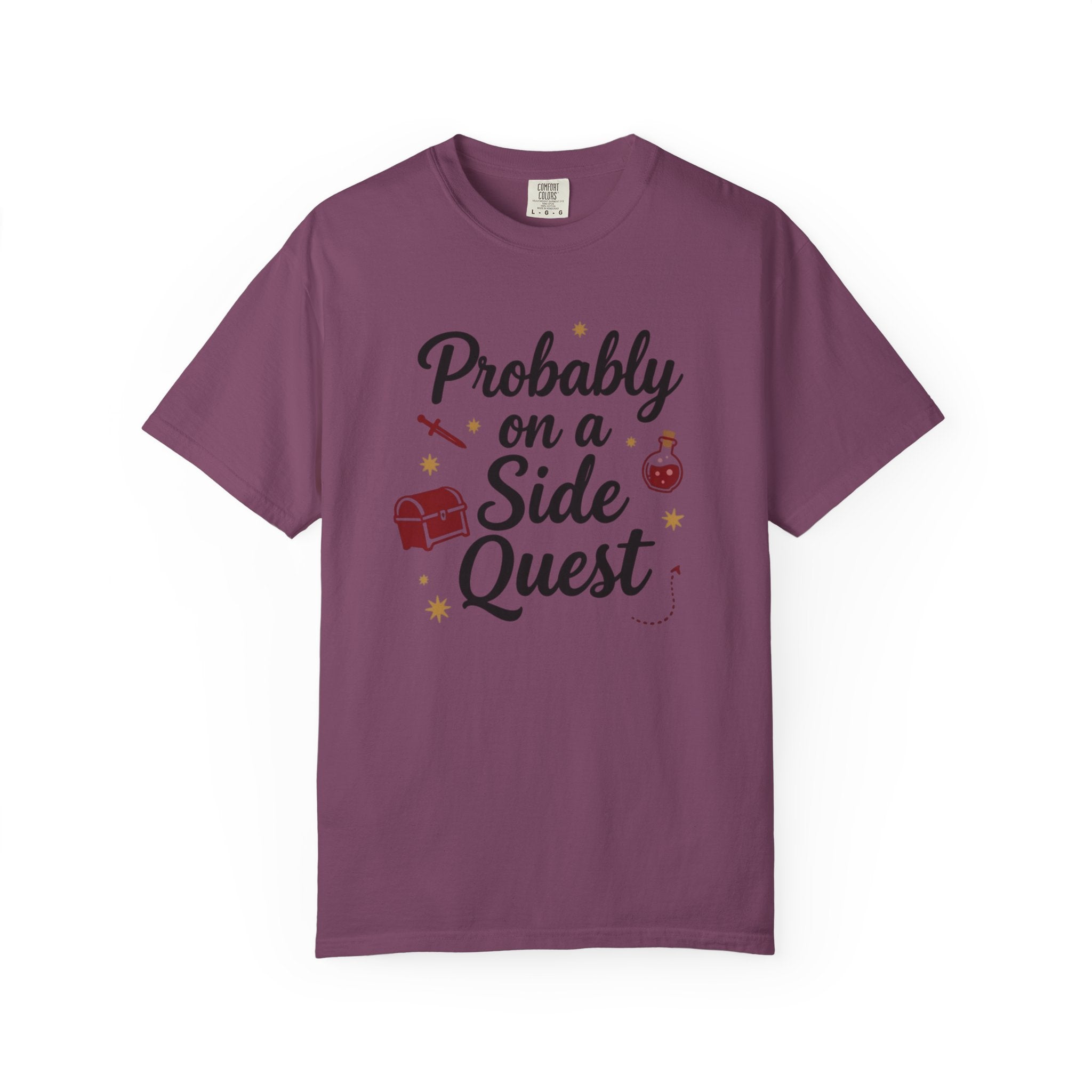 Probably on a Side Quest T-Shirt – Gamer RPG Funny Adventure Tee