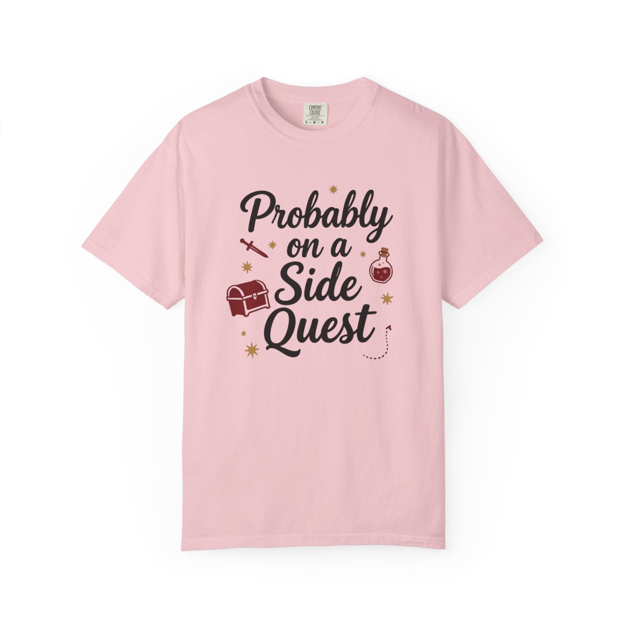 Probably on a Side Quest T-Shirt – Gamer RPG Funny Adventure Tee