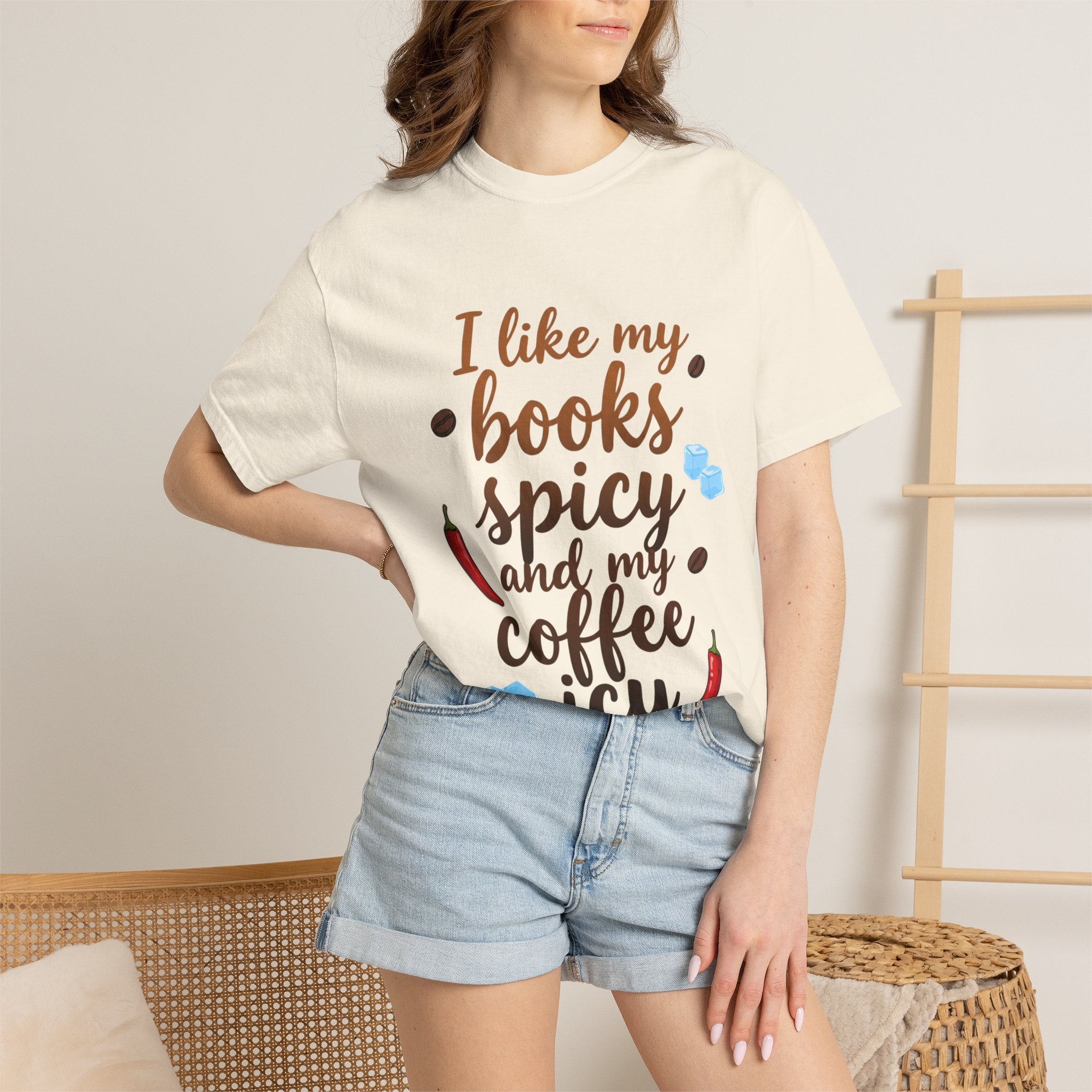Books Spicy Coffee Icy T-Shirt