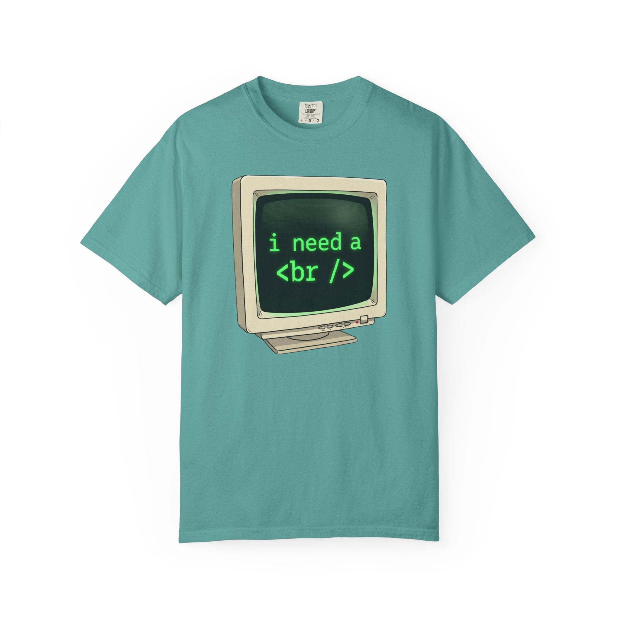 Vintage Computer Tee — “i need a break” Programmer HTML T‑Shirt