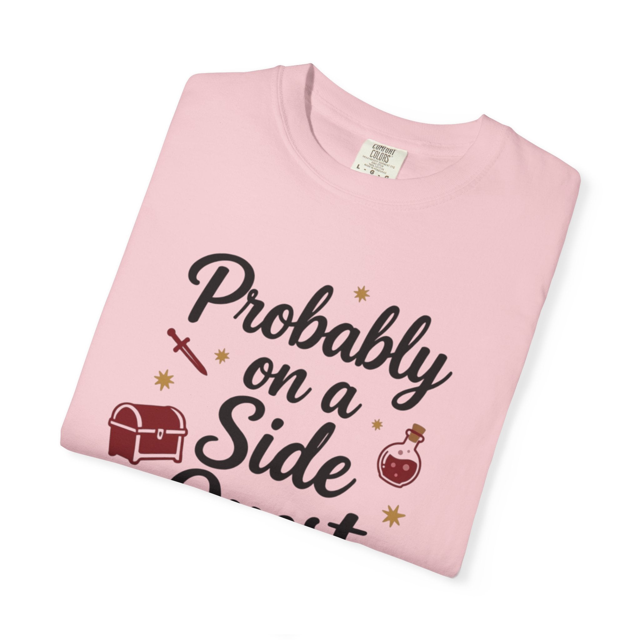 Probably on a Side Quest T-Shirt – Gamer RPG Funny Adventure Tee