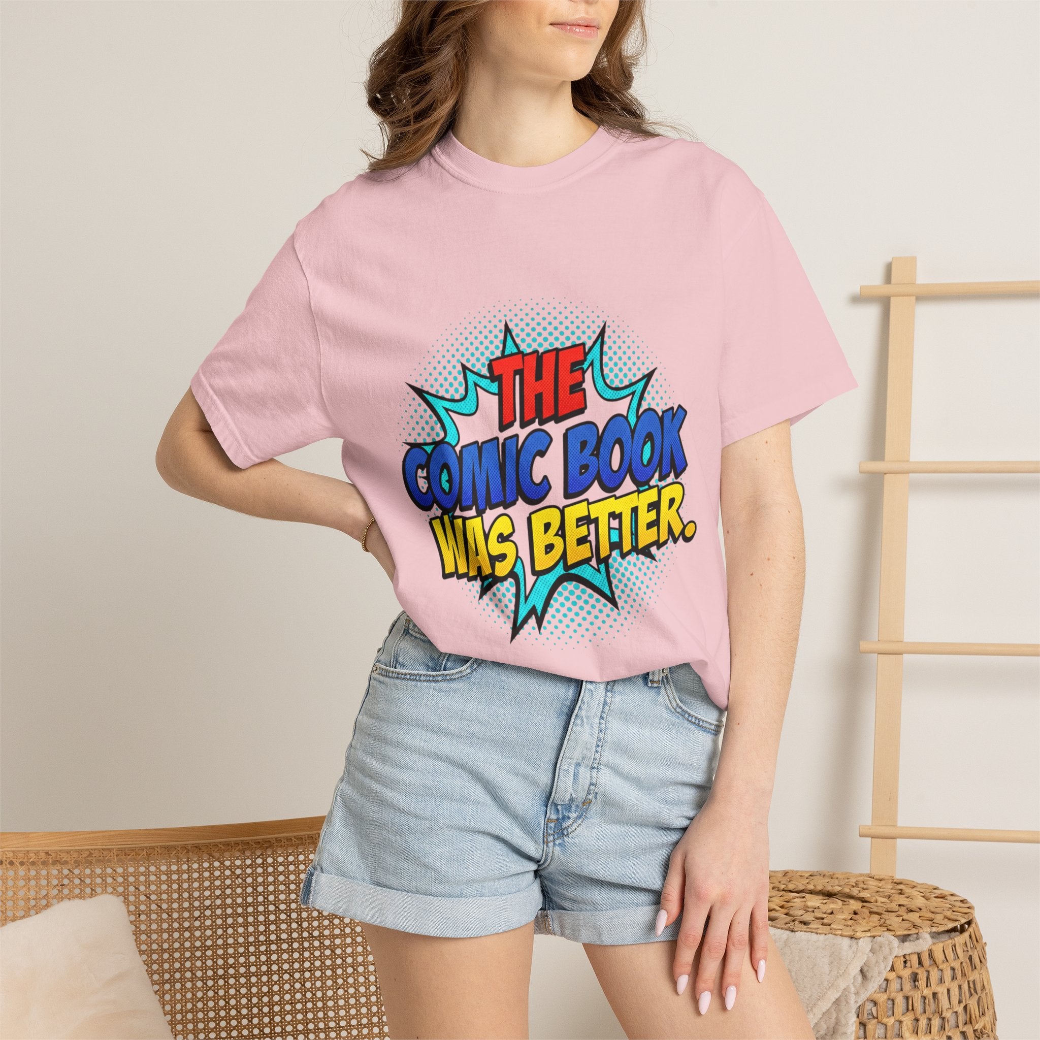 Comic Book Was Better T-Shirt — Retro Pop Art Graphic Tee for Fans