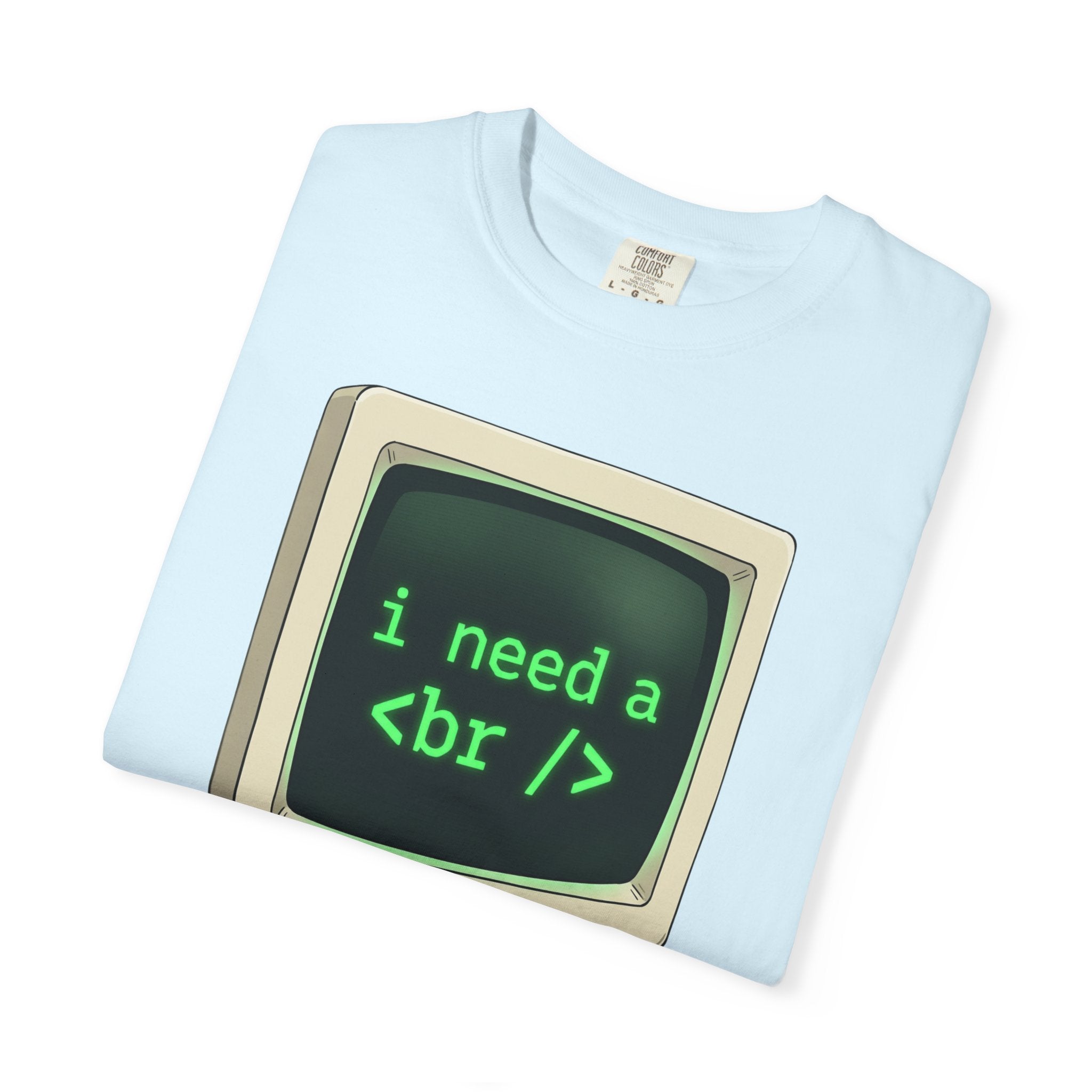 Vintage Computer Tee — “i need a break” Programmer HTML T‑Shirt