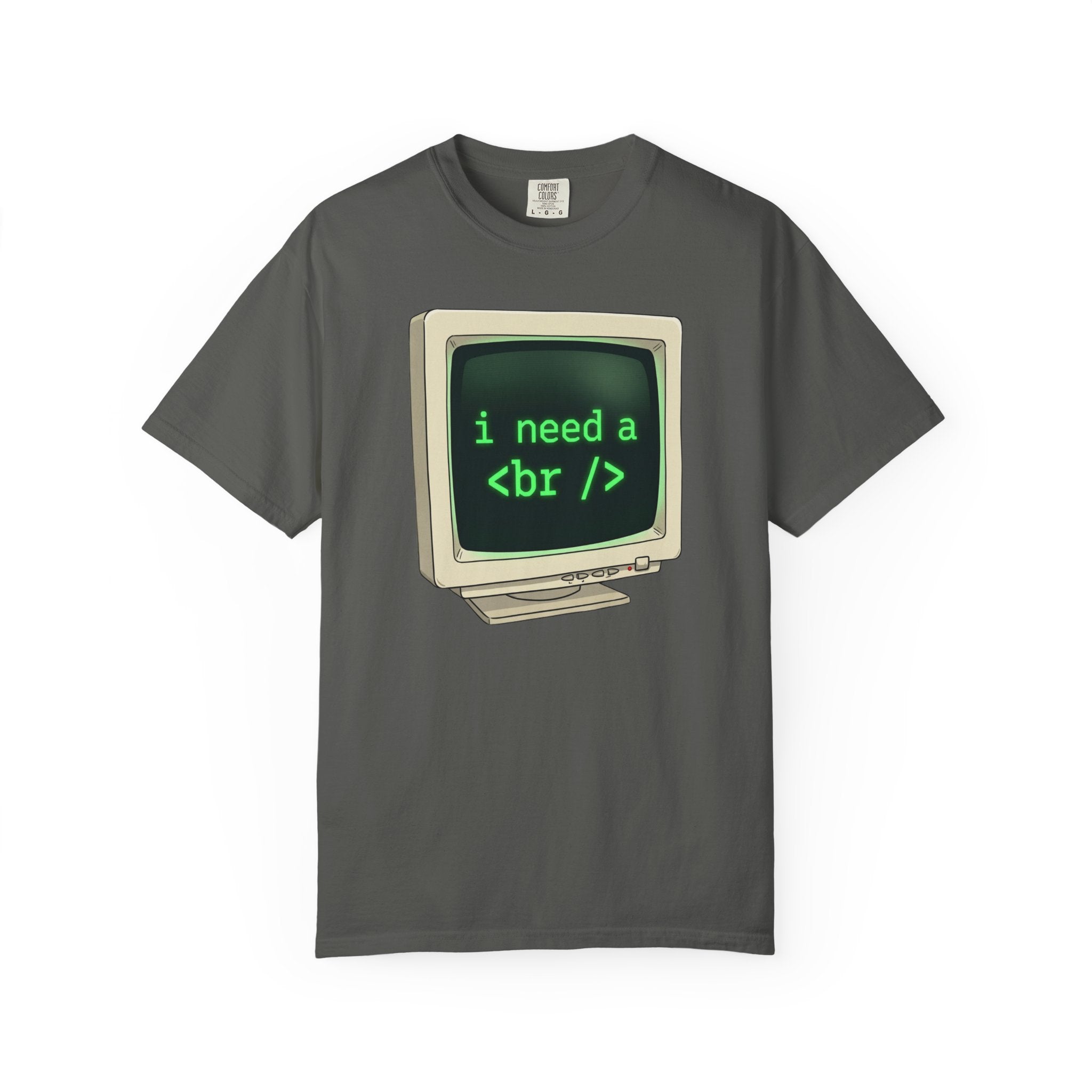 Vintage Computer Tee — “i need a break” Programmer HTML T‑Shirt
