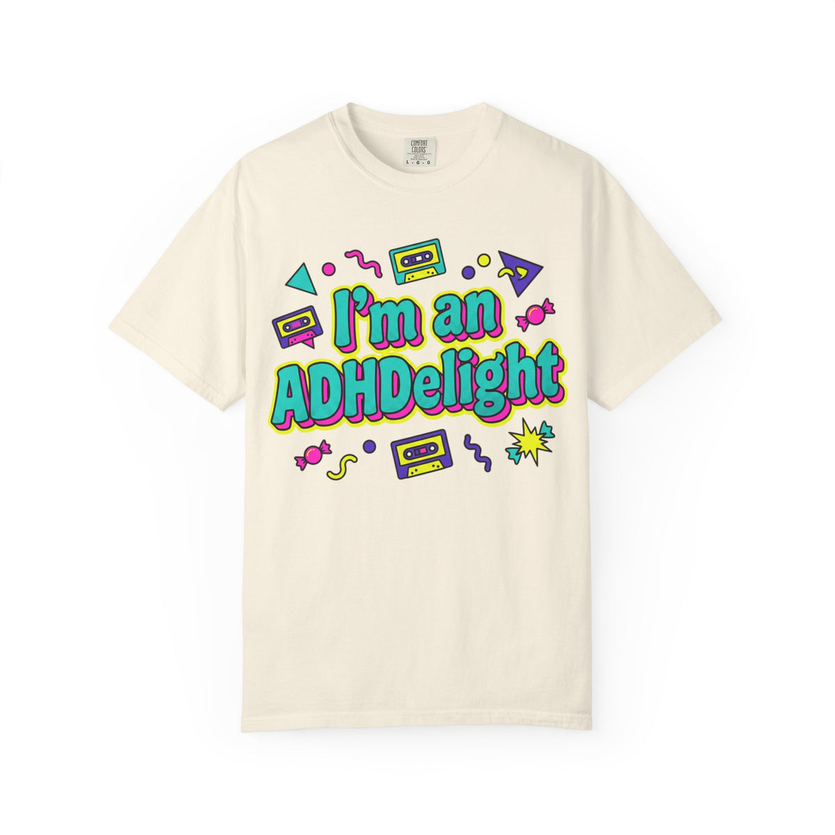 I'm an ADHDelight T-Shirt — Retro 90s ADHD Pride Tee