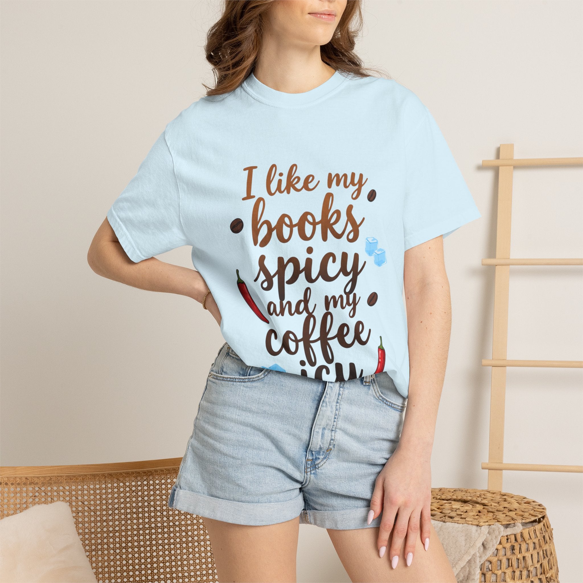 Books Spicy Coffee Icy T-Shirt