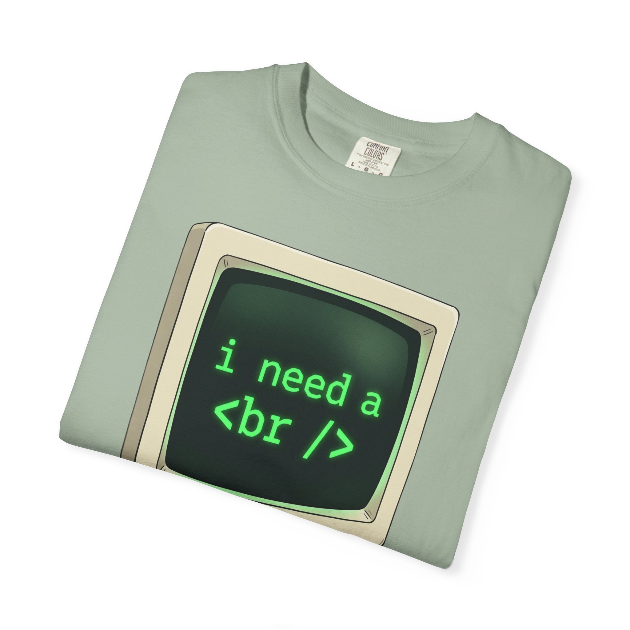 Vintage Computer Tee — “i need a break” Programmer HTML T‑Shirt