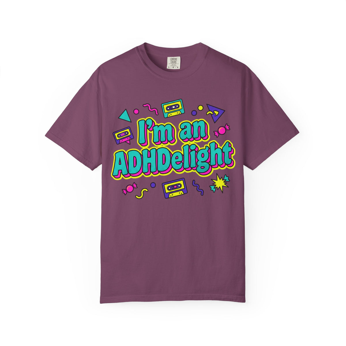 I'm an ADHDelight T-Shirt — Retro 90s ADHD Pride Tee