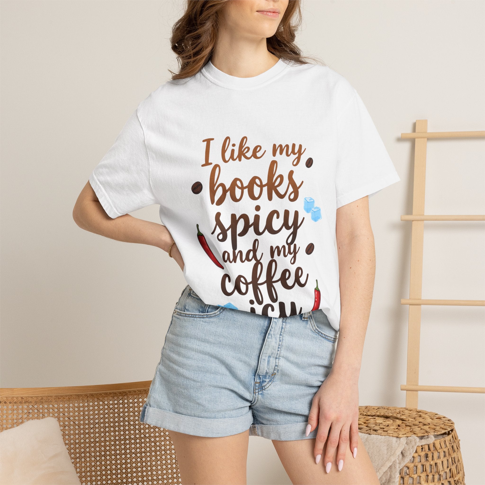 Books Spicy Coffee Icy T-Shirt
