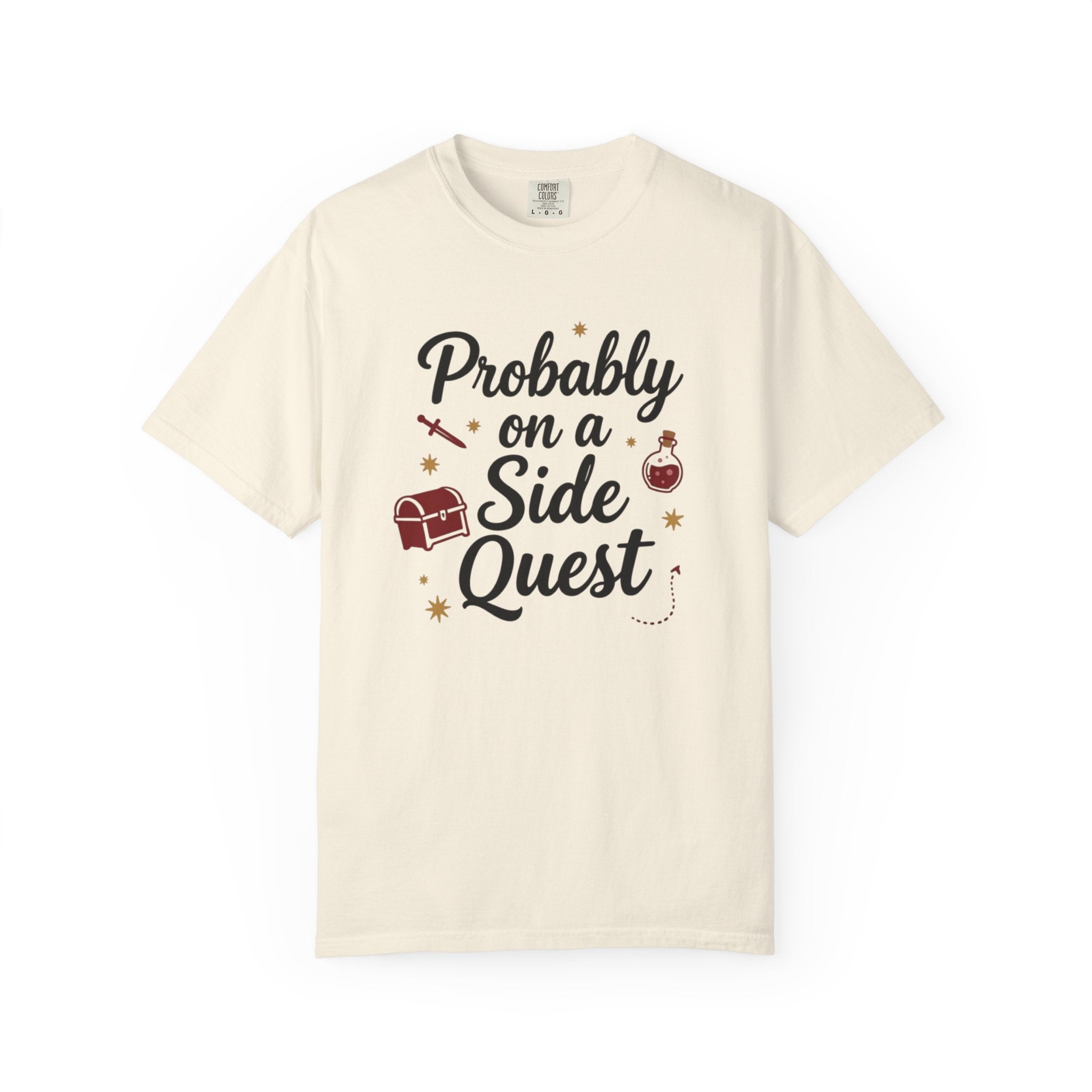 Probably on a Side Quest T-Shirt – Gamer RPG Funny Adventure Tee