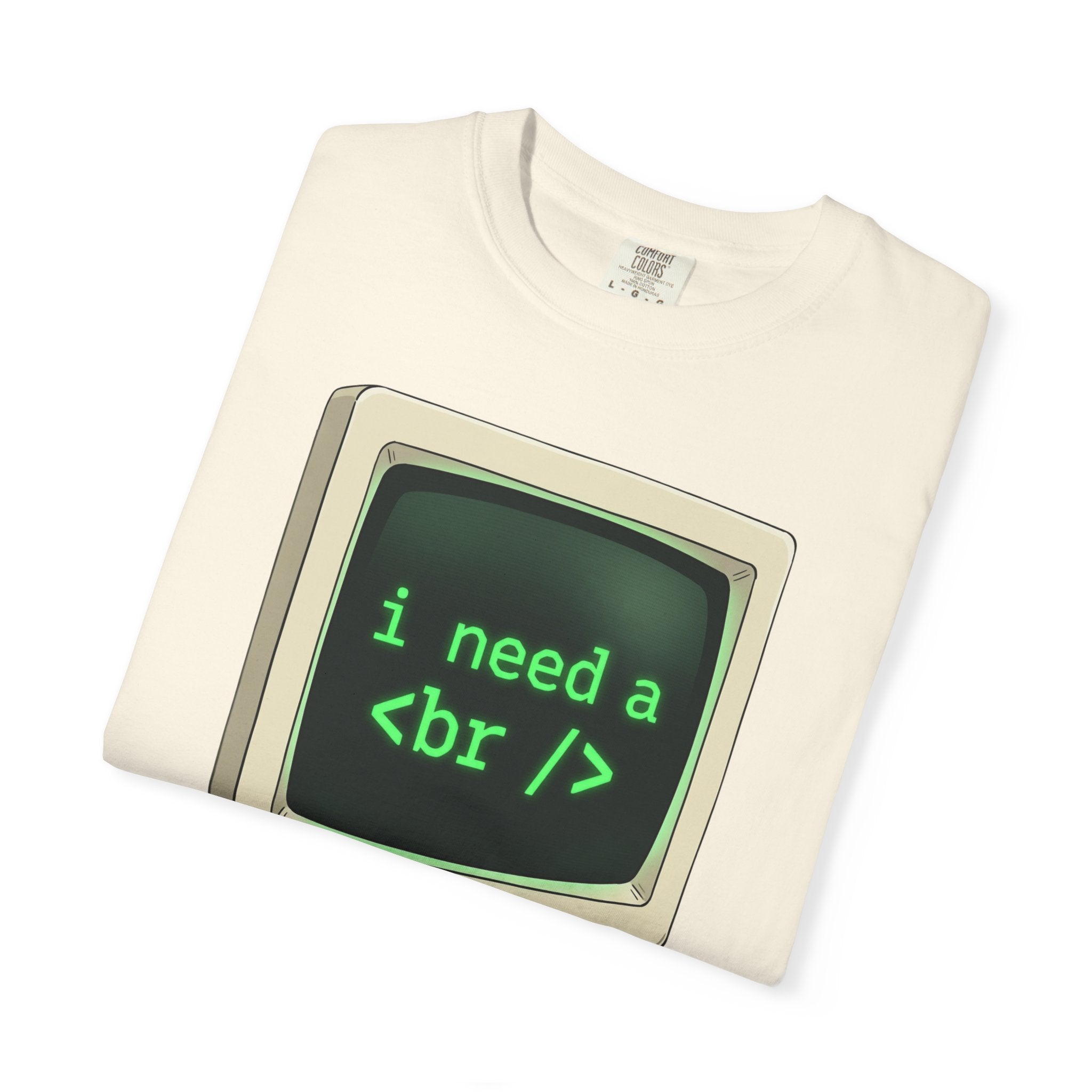 Vintage Computer Tee — “i need a break” Programmer HTML T‑Shirt
