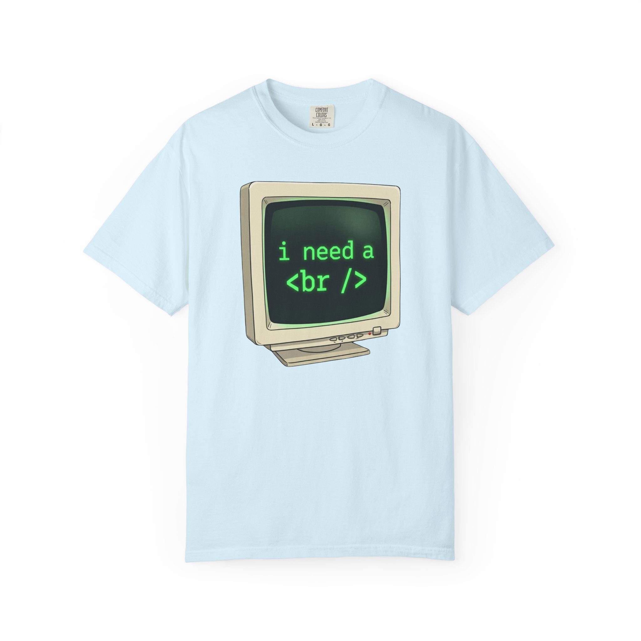Vintage Computer Tee — “i need a break” Programmer HTML T‑Shirt