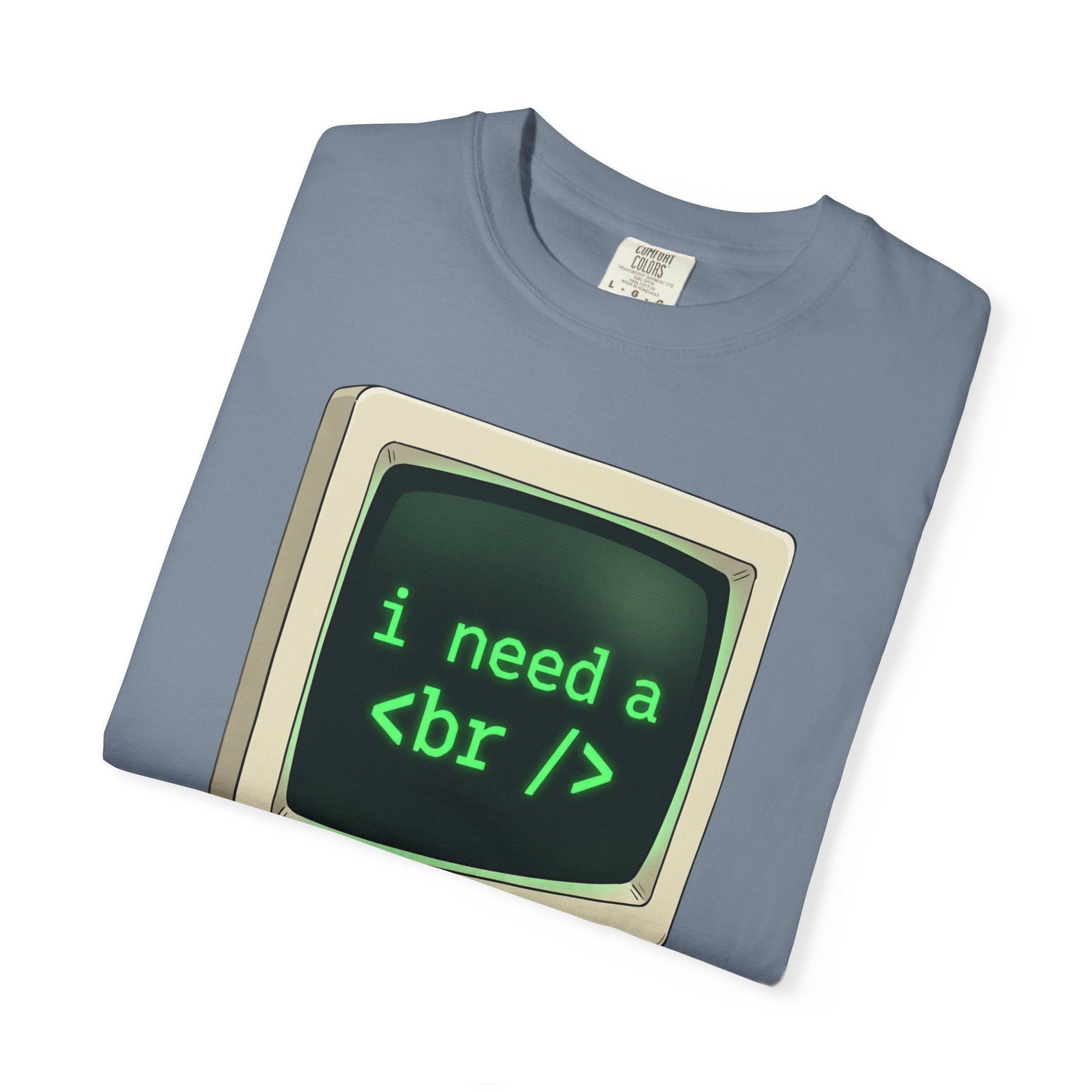 Vintage Computer Tee — “i need a break” Programmer HTML T‑Shirt