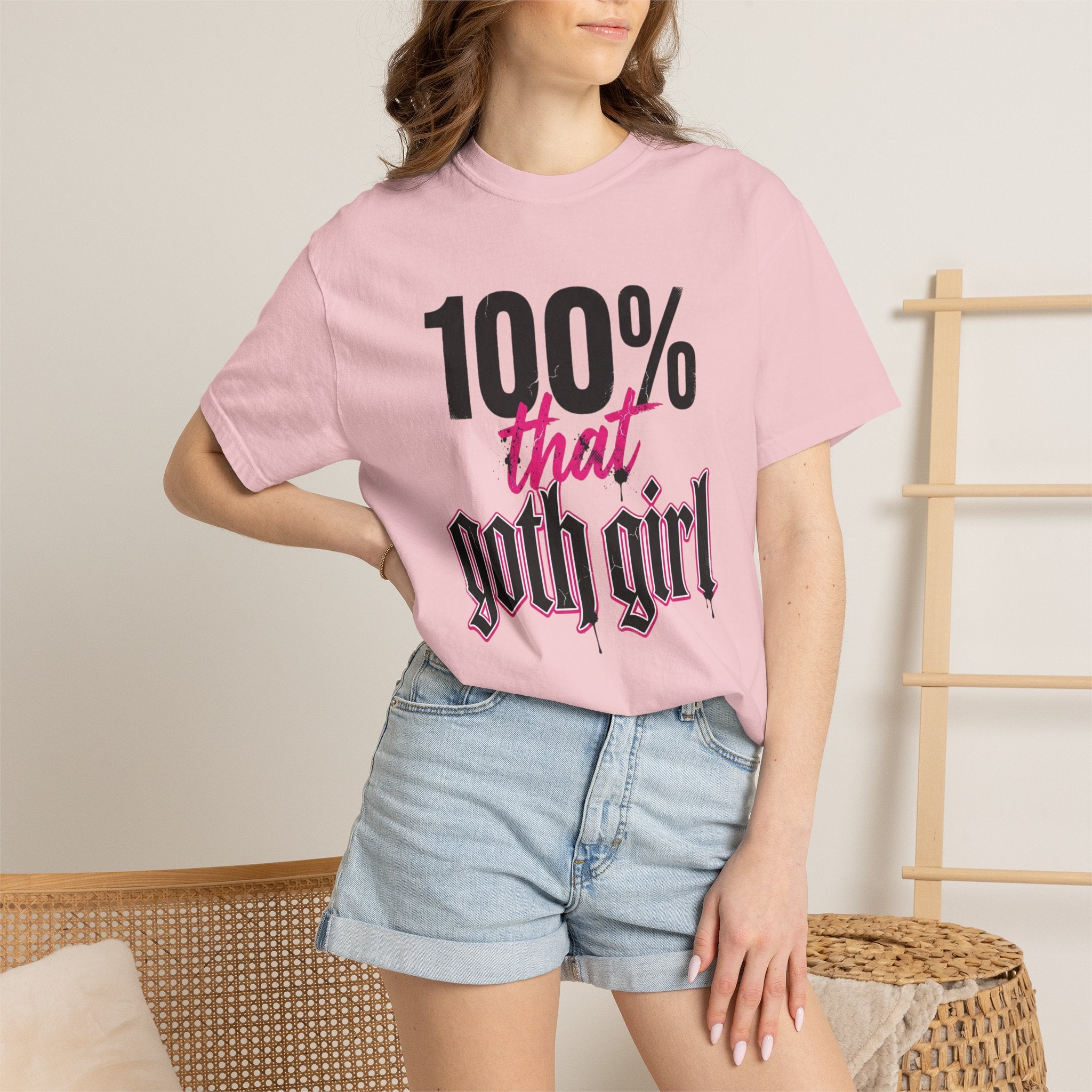 100% That Goth Girl T-Shirt — Feminine Goth Graphic Tee