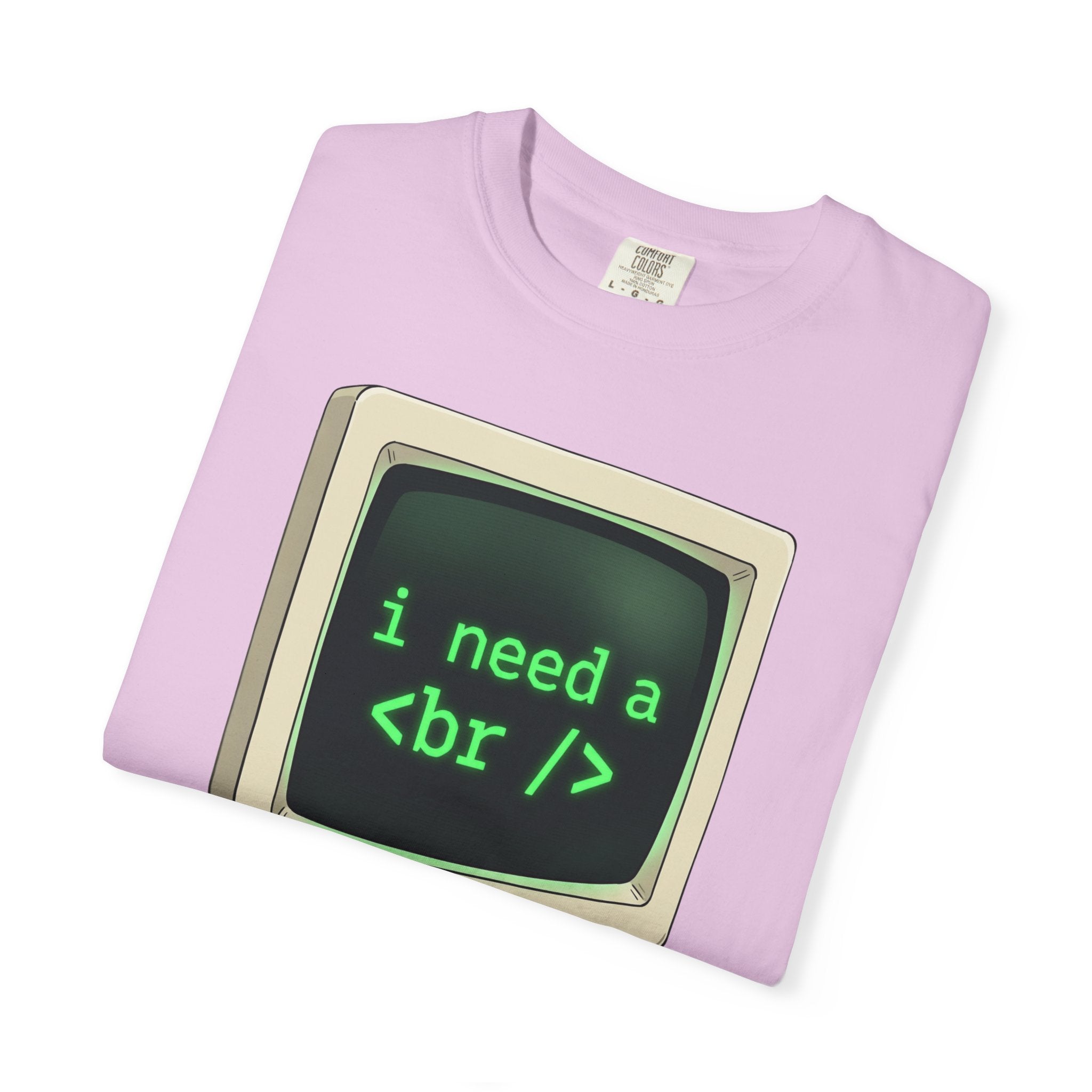 Vintage Computer Tee — “i need a break” Programmer HTML T‑Shirt