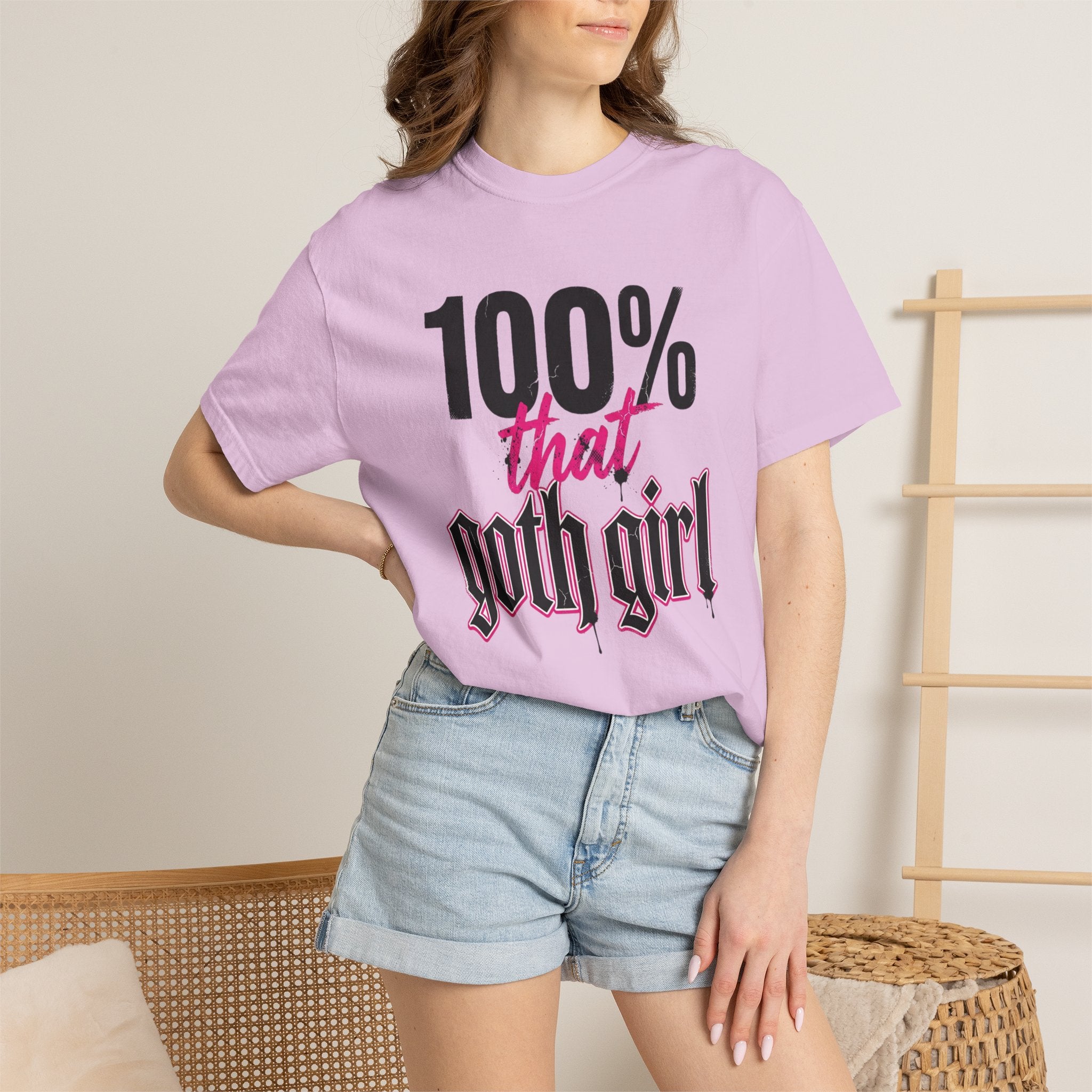 100% That Goth Girl T-Shirt — Feminine Goth Graphic Tee