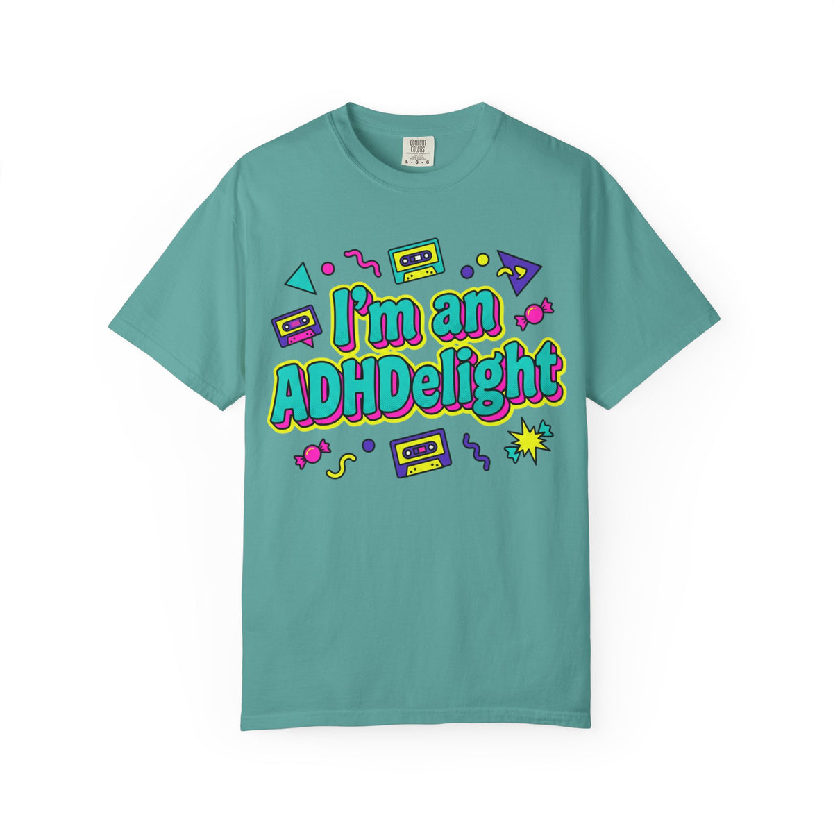 I'm an ADHDelight T-Shirt — Retro 90s ADHD Pride Tee