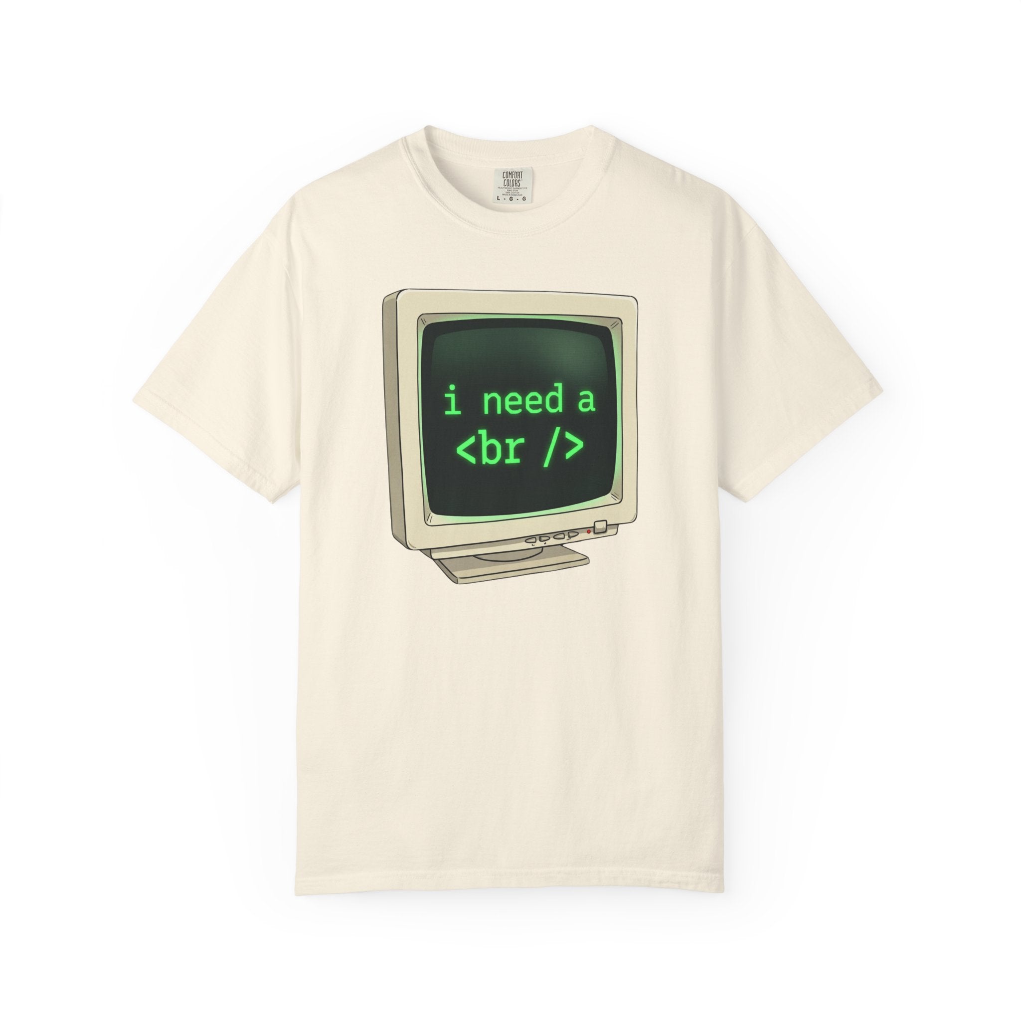 Vintage Computer Tee — “i need a break” Programmer HTML T‑Shirt
