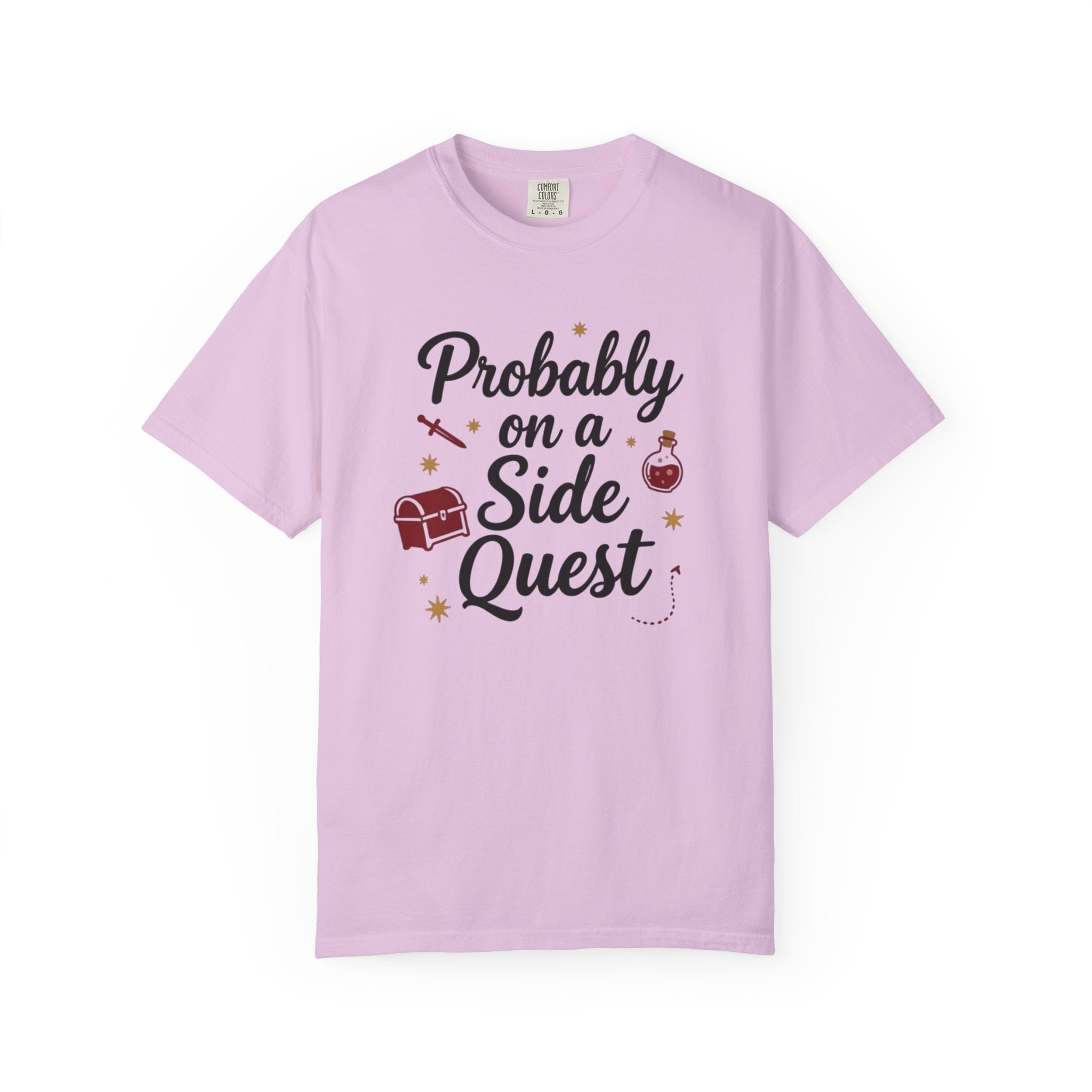 Probably on a Side Quest T-Shirt – Gamer RPG Funny Adventure Tee