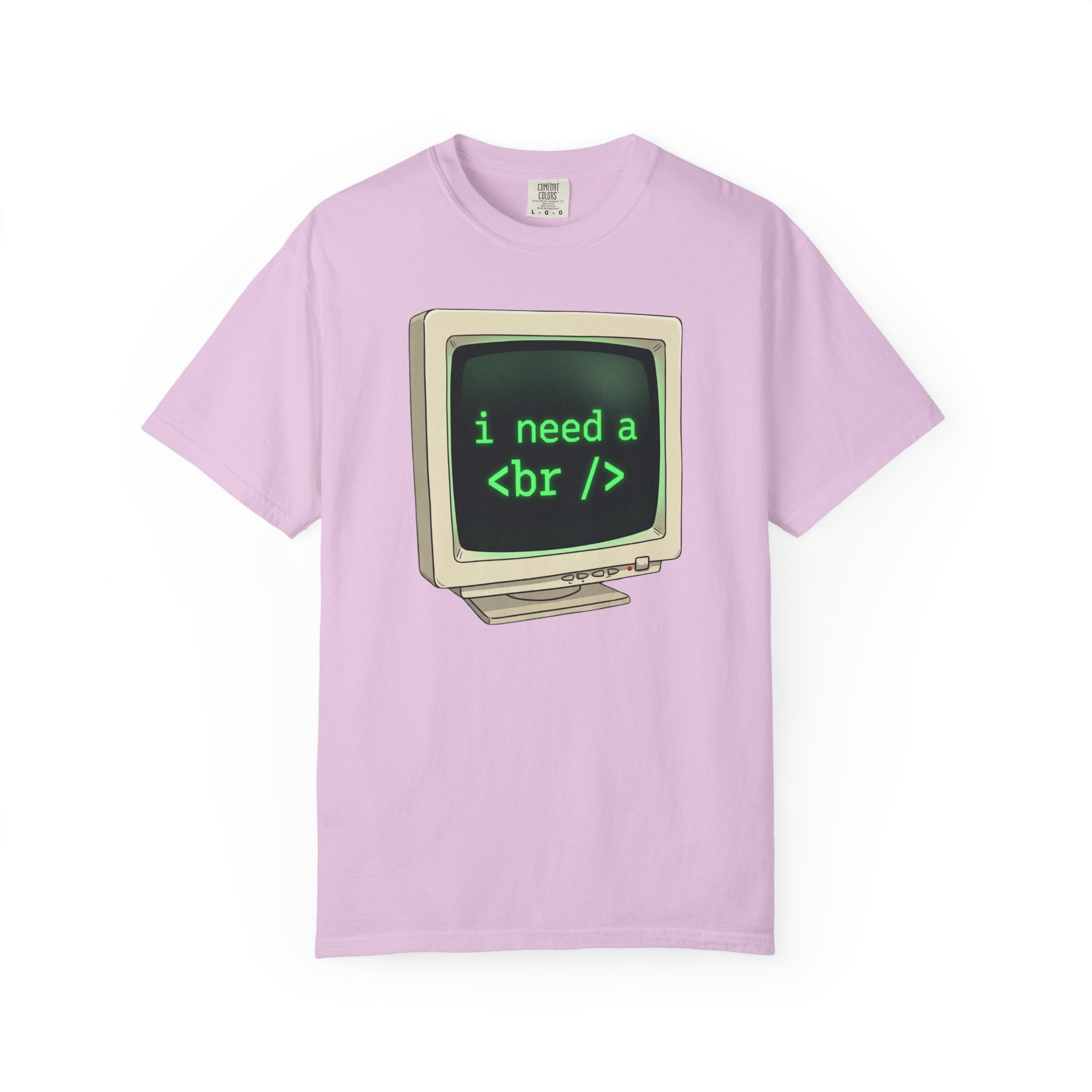 Vintage Computer Tee — “i need a break” Programmer HTML T‑Shirt