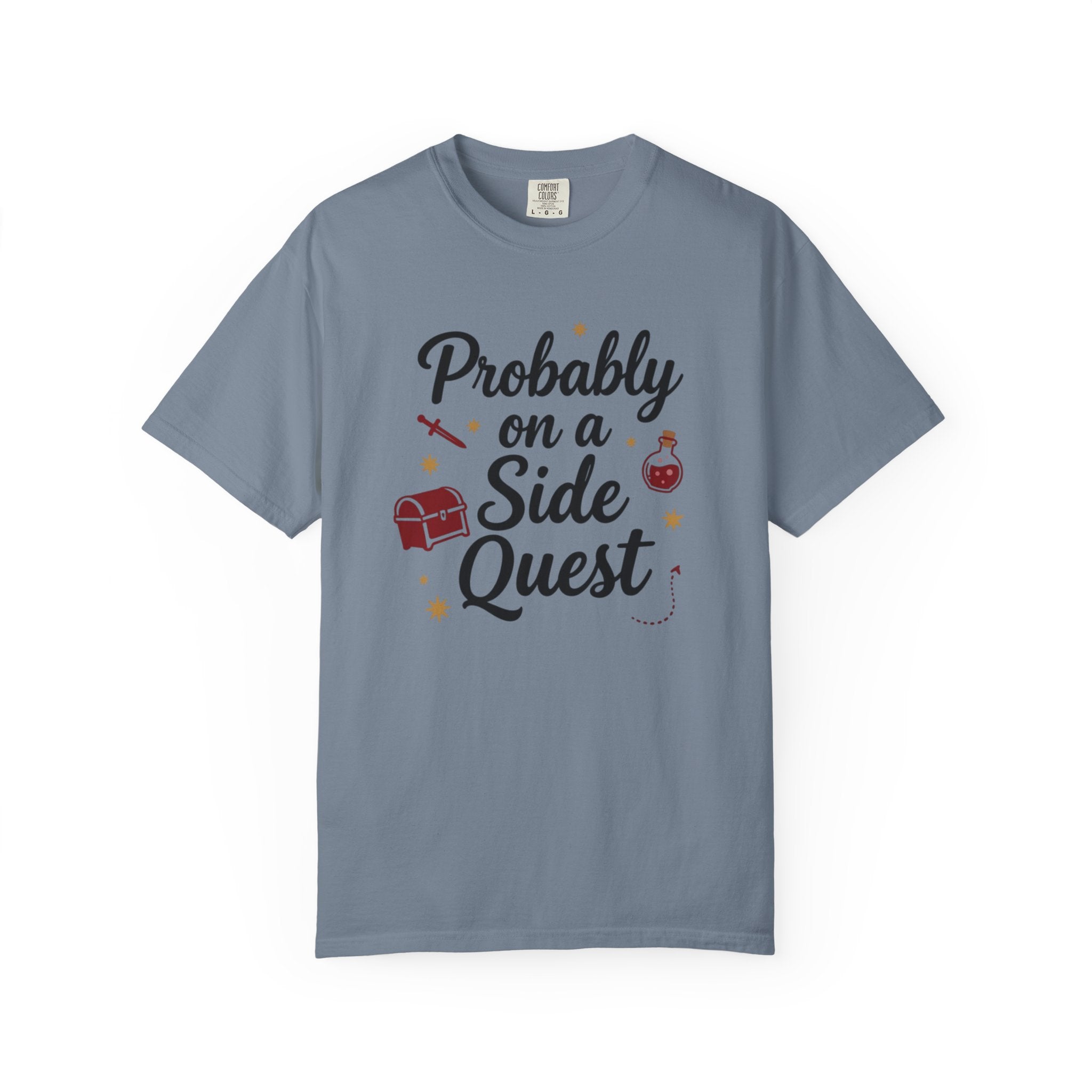 Probably on a Side Quest T-Shirt – Gamer RPG Funny Adventure Tee