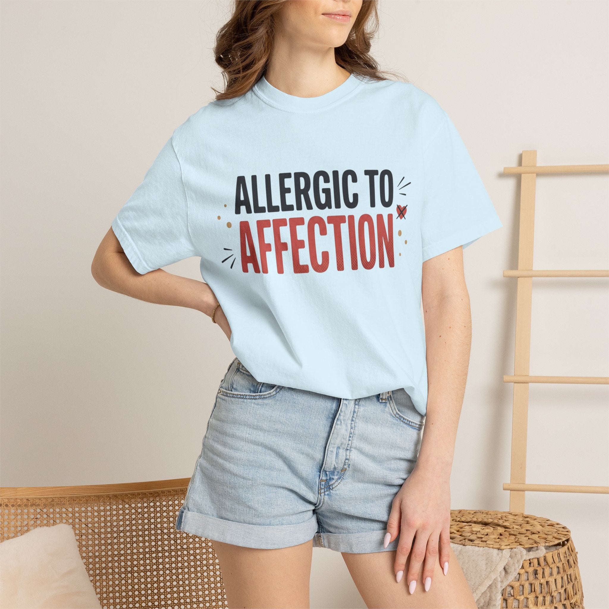 Allergic to Affection Tee — Funny Sarcastic Graphic T-Shirt
